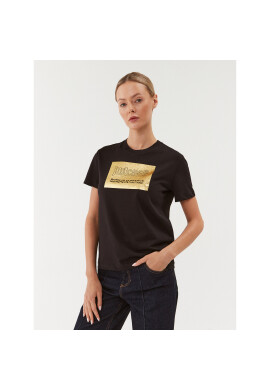 Just Cavalli Тишърт 75PAHG06 Черен Regular Fit - Pepit.bg