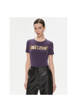 Just Cavalli Тишърт 75PAHT00 Виолетов Regular Fit - Pepit.bg