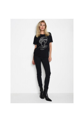 Kaffe Тишърт Abalone 10506798 Черен Oversize - Pepit.bg