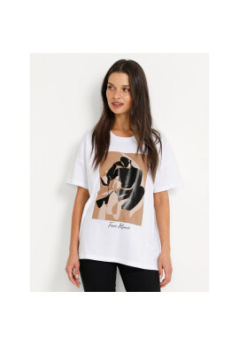 Kaffe Тишърт Dora 10506588 Бял Regular Fit - Pepit.bg