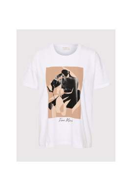 Kaffe Тишърт Dora 10506588 Бял Regular Fit - Pepit.bg