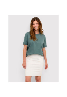 Kaffe Тишърт Jelena 10506645 Зелен Regular Fit - Pepit.bg