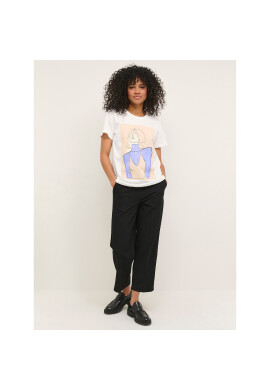 Kaffe Тишърт Kamila 10507176 Бял Regular Fit - Pepit.bg