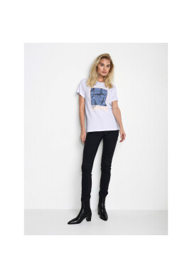 Kaffe Тишърт Kario 10506852 Бял Regular Fit - Pepit.bg
