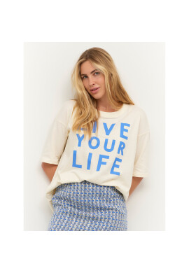 Kaffe Тишърт Meridith 10507271 Бял Oversize - Pepit.bg
