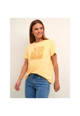 Kaffe Тишърт Minna 10507525 Жълт Regular Fit - Pepit.bg