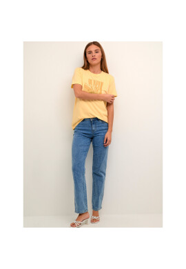 Kaffe Тишърт Minna 10507525 Жълт Regular Fit - Pepit.bg