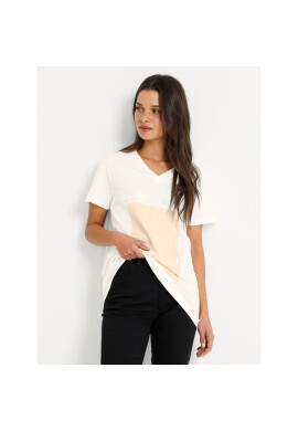 Kaffe Тишърт Sissie 10506733 Бял Regular Fit - Pepit.bg