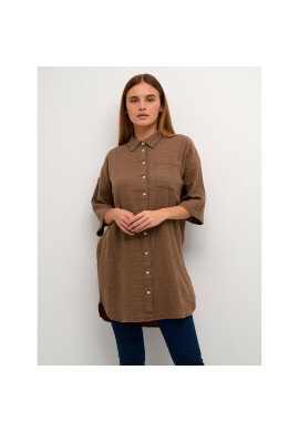 Kaffe Туника Silona 10507701 Кафяв Regular Fit - Pepit.bg