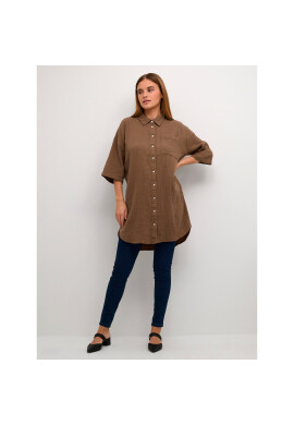 Kaffe Туника Silona 10507701 Кафяв Regular Fit - Pepit.bg
