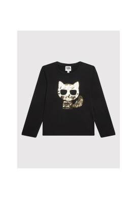 KARL LAGERFELD Блуза Z15324 D Черен Regular Fit - Pepit.bg