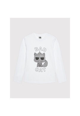 KARL LAGERFELD Блуза Z25315 D Бял Regular Fit - Pepit.bg
