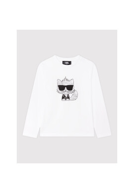 KARL LAGERFELD Блуза Z25360 Бял Regular Fit - Pepit.bg