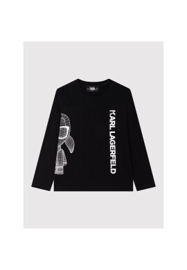 KARL LAGERFELD Блуза Z25363 D Черен Regular Fit - Pepit.bg