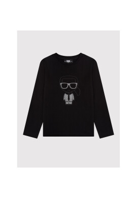 KARL LAGERFELD Блуза Z25366 D Черен Regular Fit - Pepit.bg