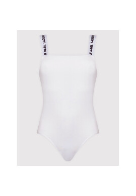 KARL LAGERFELD Боди 220W2100 Бял Slim Fit - Pepit.bg