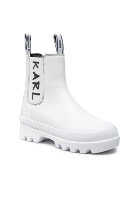 KARL LAGERFELD Боти тип челси KL42560 Бял - Pepit.bg
