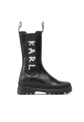 KARL LAGERFELD Боти тип челси KL42590 Черен - Pepit.bg
