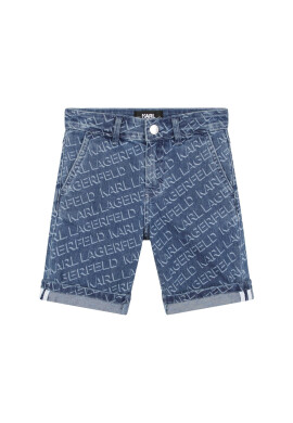 Karl Lagerfeld Kids Дънкови шорти Z24151 S Син Regular Fit - Pepit.bg