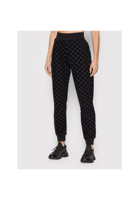 KARL LAGERFELD Долнище анцуг Monogram 216W1083 Черен Regular Fit - Pepit.bg