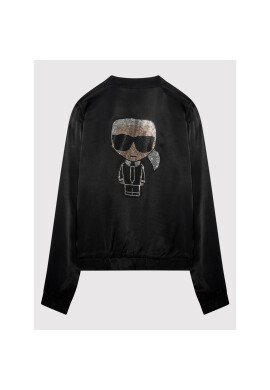 KARL LAGERFELD Яке бомбър Z16112 S Черен Regular Fit - Pepit.bg