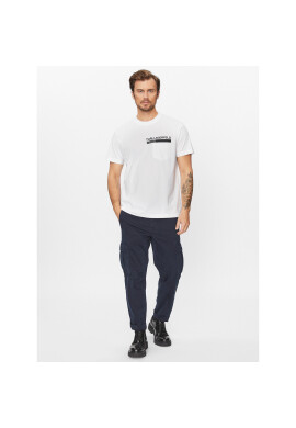 Karl Lagerfeld Jeans Тишърт 235D1701 Бял Regular Fit - Pepit.bg