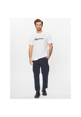 Karl Lagerfeld Jeans Тишърт 235D1707 Бял Regular Fit - Pepit.bg