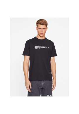 Karl Lagerfeld Jeans Тишърт 235D1707 Черен Regular Fit - Pepit.bg