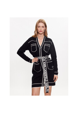 KARL LAGERFELD Кардиган 230W2011 Черен Regular Fit - Pepit.bg