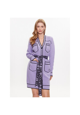 KARL LAGERFELD Кардиган 230W2011 Виолетов Regular Fit - Pepit.bg