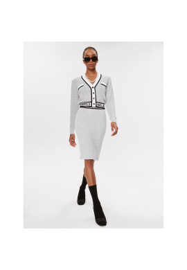 KARL LAGERFELD Кардиган 235W2007 Сив Regular Fit - Pepit.bg
