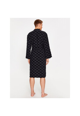KARL LAGERFELD Халат Monogram Bathrobe 230M2180 Черен - Pepit.bg