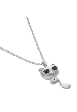 KARL LAGERFELD Колие 220W3914 Сребрист - Pepit.bg
