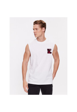 KARL LAGERFELD Мъжки топ 240M2203 Бял Regular Fit - Pepit.bg