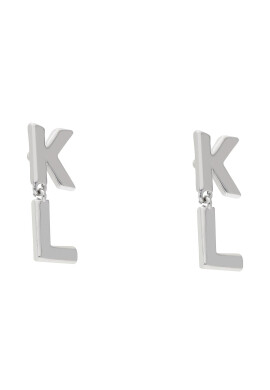 KARL LAGERFELD Обици 225W3928 Сребрист - Pepit.bg
