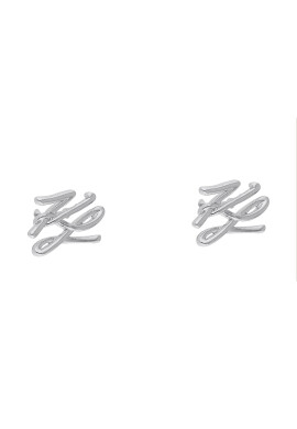 KARL LAGERFELD Обици 225W3945 Сребрист - Pepit.bg