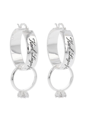 KARL LAGERFELD Обици 231W3922 Сребрист - Pepit.bg