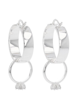 KARL LAGERFELD Обици 231W3922 Сребрист - Pepit.bg
