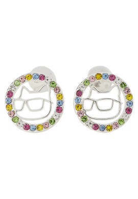 KARL LAGERFELD Обици 240W3906 Сребрист - Pepit.bg