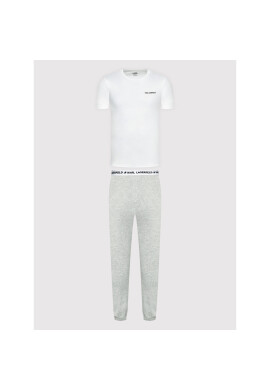 KARL LAGERFELD Пижама 220M2181 Бял Regular Fit - Pepit.bg