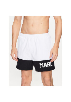 KARL LAGERFELD Плувни шорти 230M2206 Бял Regular Fit - Pepit.bg