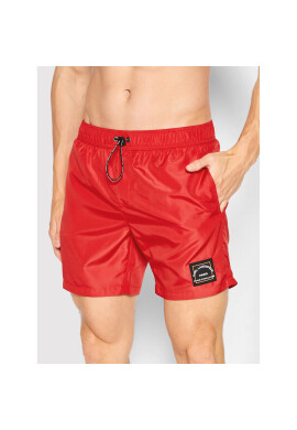 KARL LAGERFELD Плувни шорти Basic KL22MBM01 Червен Regular Fit - Pepit.bg