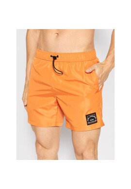KARL LAGERFELD Плувни шорти Basic KL22MBM01 Оранжев Regular Fit - Pepit.bg