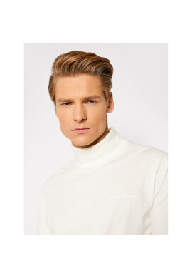 KARL LAGERFELD Поло Ls 755032 512226 Бял Regular Fit - Pepit.bg