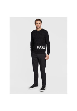KARL LAGERFELD Пуловер 655038 524305 Черен Regular Fit - Pepit.bg