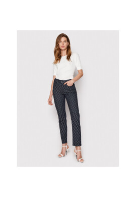 KARL LAGERFELD Пуловер Pointelle 215W2000 Бял Regular Fit - Pepit.bg