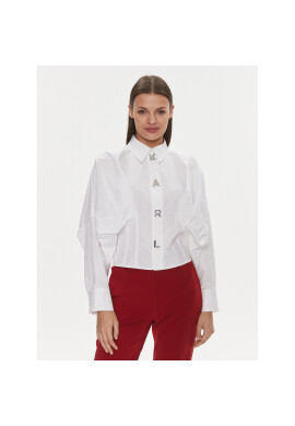 KARL LAGERFELD Риза 240W1602 Бял Regular Fit - Pepit.bg