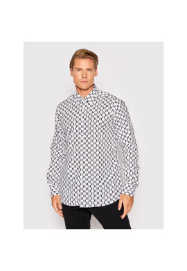 KARL LAGERFELD Риза 605000 521606 Бял Modern Fit - Pepit.bg