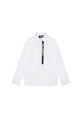 KARL LAGERFELD Риза Z25400 S Бял Regular Fit - Pepit.bg