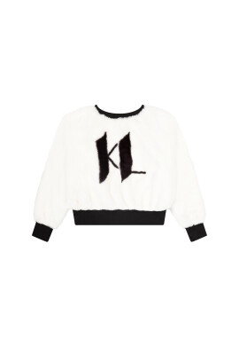 KARL LAGERFELD Суитшърт Z15405 D Бял Regular Fit - Pepit.bg